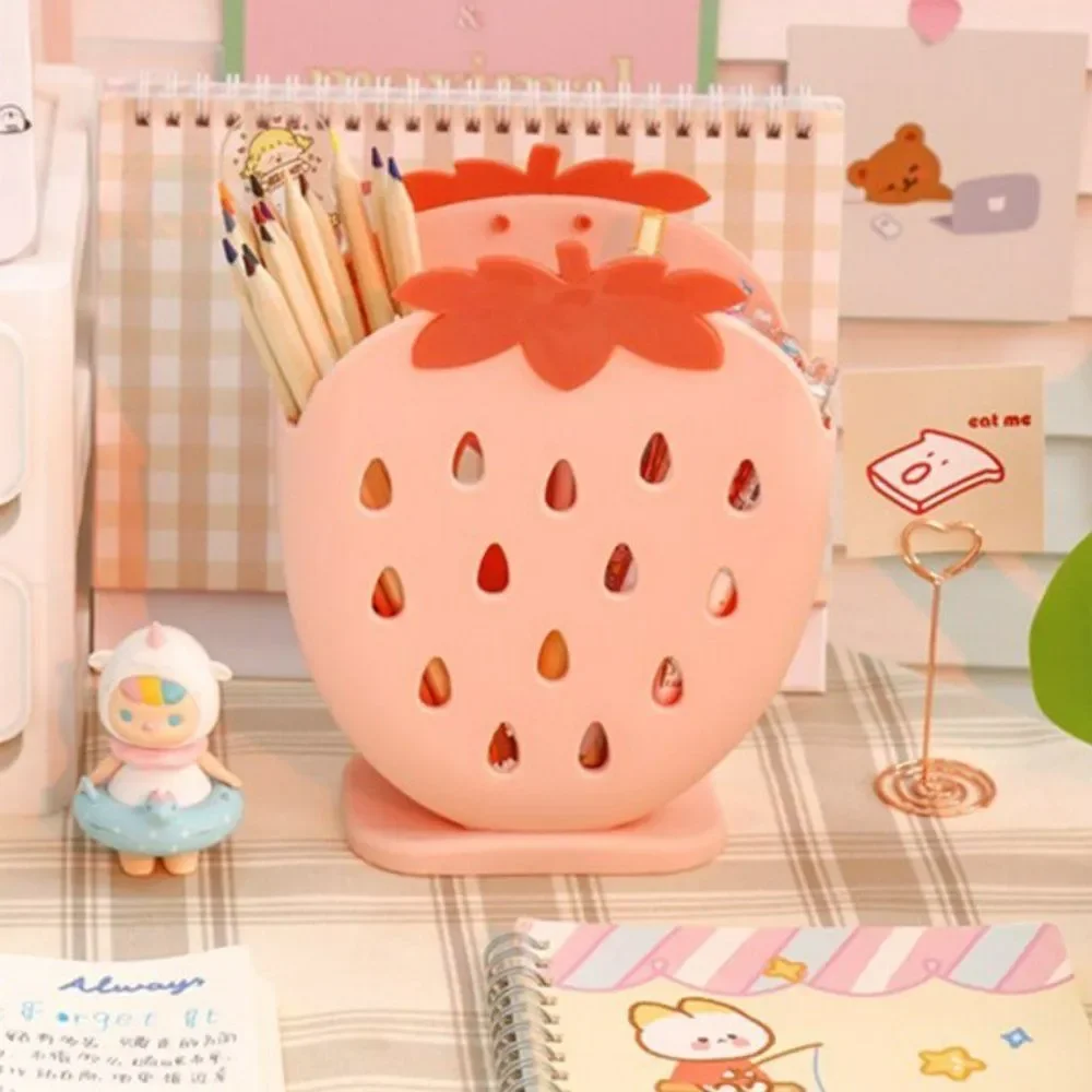 Strawberry Household Organizer | Desktop Pen Holder Makeup Organizer